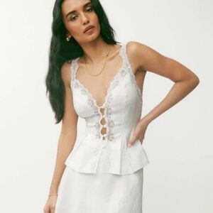 Reformation Josefina Linen Top